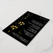 Gold Foil Flowers and Butterflies Wedding Invite (Rotated)