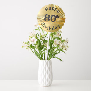 Gold Foil For 80th Birthday Balloon