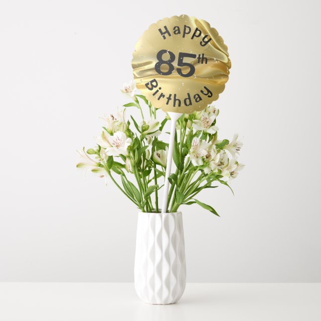 Gold Foil For 85th Birthday Balloon (Vase)