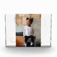 Gold Foil Framed Photo Block
