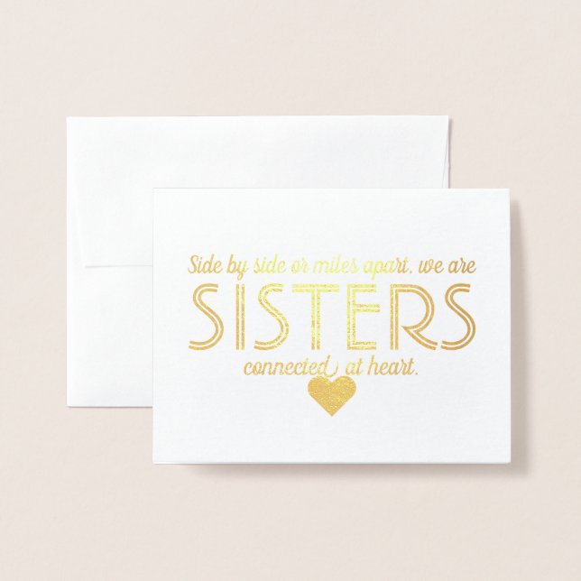 Gold Foil | Funny Bridesmaid or Maid of Honor Card (Front With Envelope)
