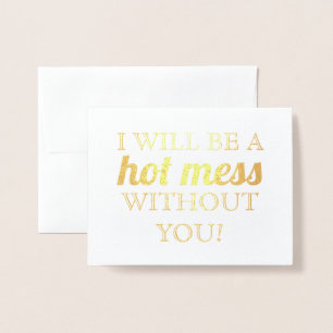 Gold Foil   Funny Bridesmaid or Maid of Honor Card