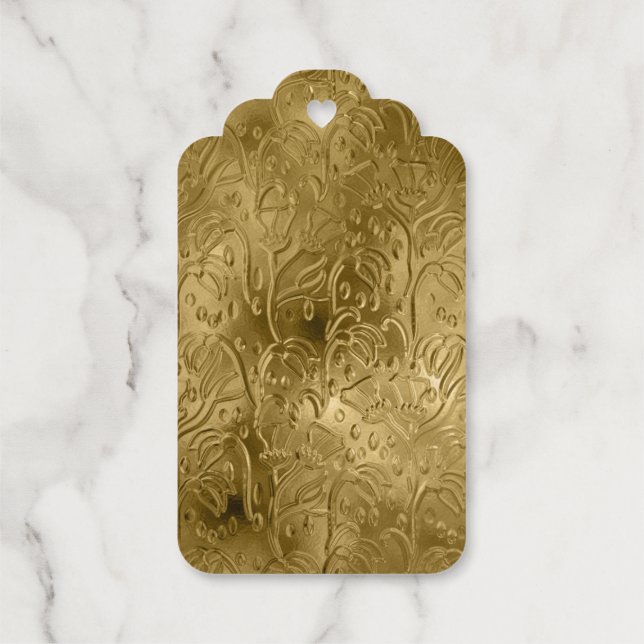 Gold Foil Gift Tags (Back)