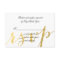 Gold Foil Glamor Printed | Wedding RSVP Card