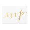 Gold Foil Glamor Printed | Wedding RSVP Card