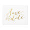 Gold Foil Glamor | Save the Date Postcard