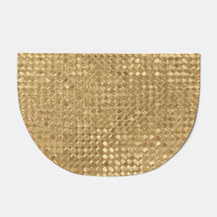 Gold foil, glitter seamless texture. doormat