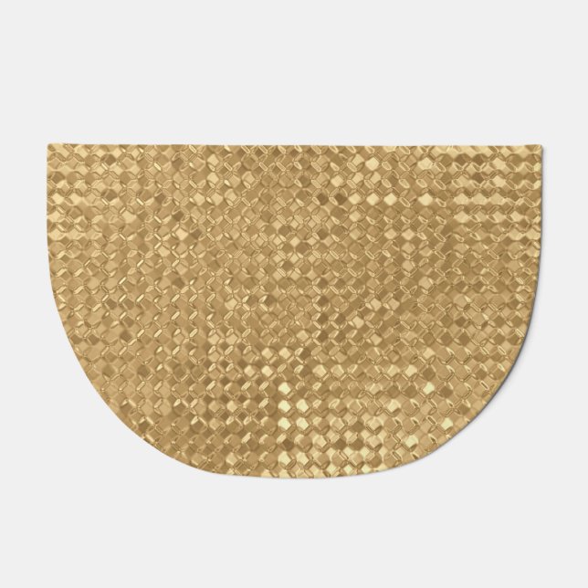 Gold foil, glitter seamless texture. doormat (Front)