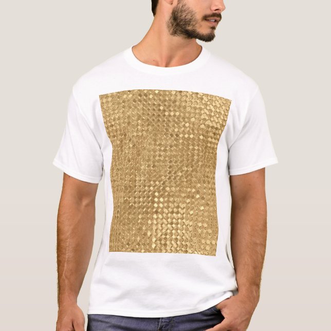 Gold foil, glitter seamless texture. T-Shirt (Front)