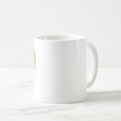 Gold Foil Heart Coffee Mug (Front Right)
