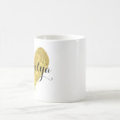 Gold Foil Heart Coffee Mug (Center)