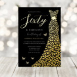 Gold Foil Heart Gown Black 60th Birthday Party Foil Invitation<br><div class="desc">Gold Foil Heart Gown Black 60th Birthday Party Foil Invitation
Sixty & Fabulous

See other invitations in our Niche and Nest Store</div>