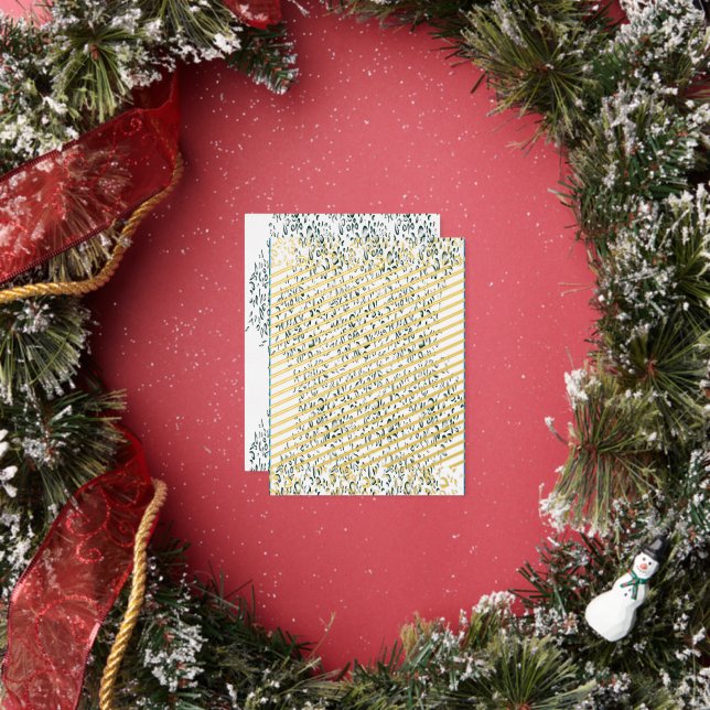 Gold Foil Holiday Postcard | Luxury Minimal (Insitu)