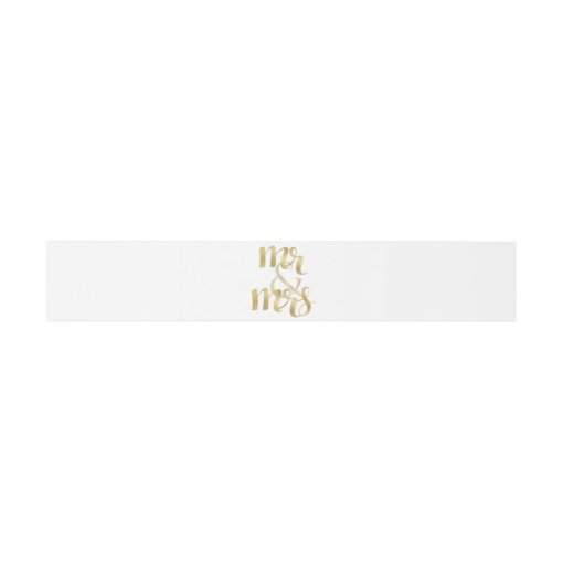 Gold foil invitation bands invitation belly band Zazzle