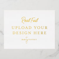 Gold Foil Landscape Postcard
