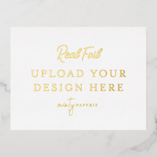 Gold Foil Landscape Postcard