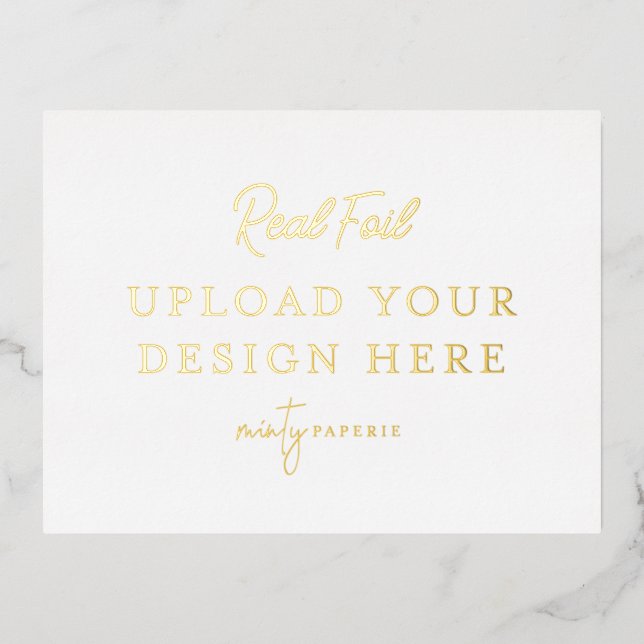 Gold Foil Landscape Postcard (Front)