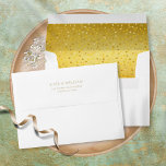 Gold Foil Love Hearts Confetti Return Address Envelope<br><div class="desc">Featuring elegant gold love hearts confetti on a gold foil background,  this chic envelope can be personalized with your names and address in gold typography. Ideal for weddings,  50th golden wedding anniversaries,  bridal showers,  or any other special event. Designed by Thisisnotme©</div>