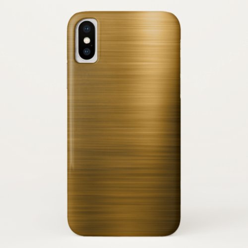 Gold Foil Luxury Metallic Pattern iPhone X Case