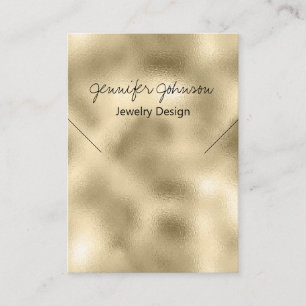 Gold Foil Necklace Display Card