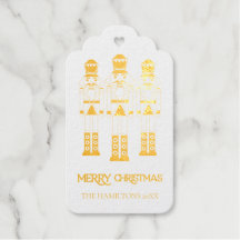 Gold Foil Nutcracker Christmas Cards