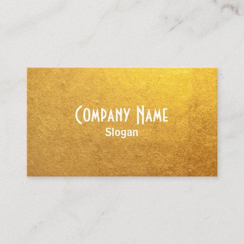 Gold Foil Photo Business Card