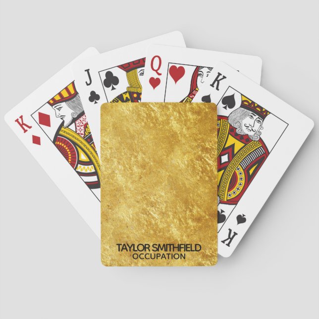 Gold Foil Poker Cards (Back)