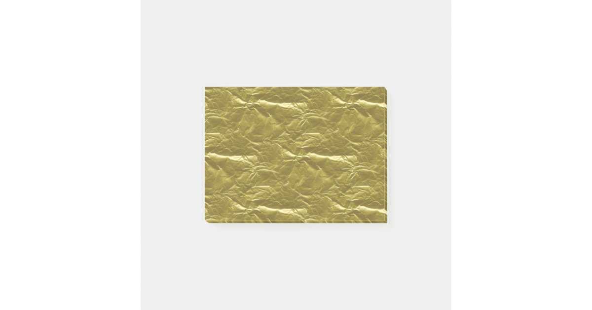 Gold Foil Post-it Notes | Zazzle