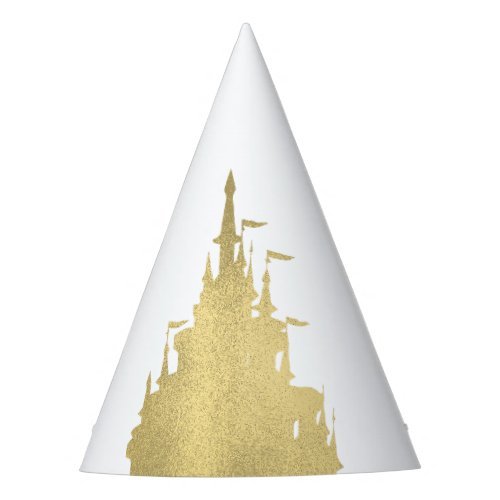 Gold Foil Princess Castle Storybook Party Party Hat