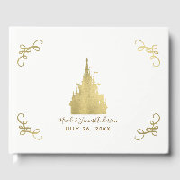 Gold Foil Princess Flag Castle Storybook Wedding