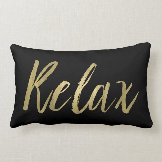 Gold Foil Relax Lumbar Pillow