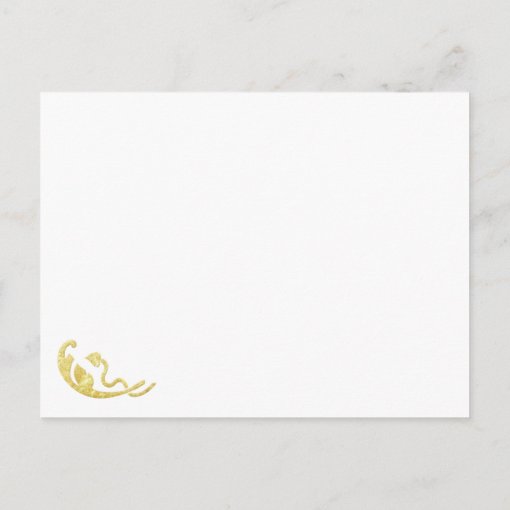 Gold foil Save the Date postcards gold wedding set Zazzle