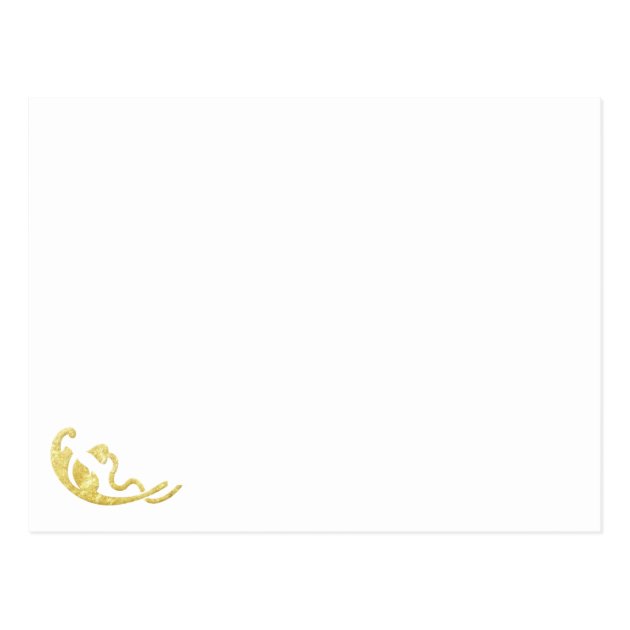 Gold Foil Save The Date Postcards Gold Wedding Set