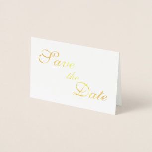 Gold Foil Save the Dates Foil Card