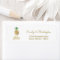 Gold Foil Script Wedding Aloha Pineapple