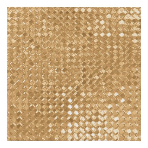 Gold foil seamless pattern golden glitter texture faux canvas print