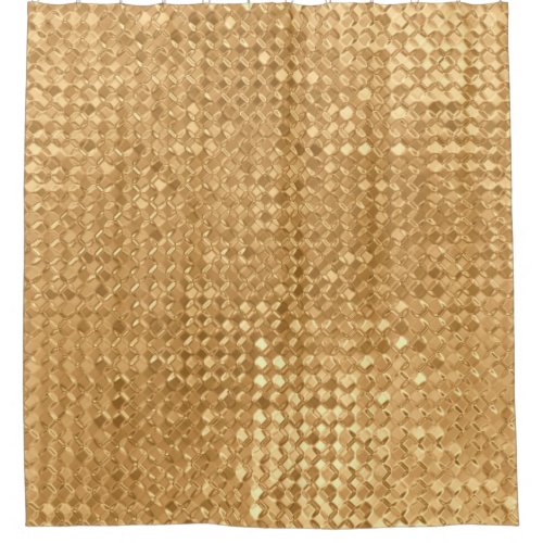 Gold foil seamless pattern golden glitter texture shower curtain