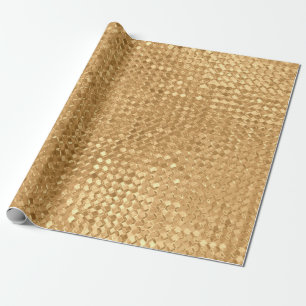 Gold foil seamless pattern, golden glitter texture wrapping paper