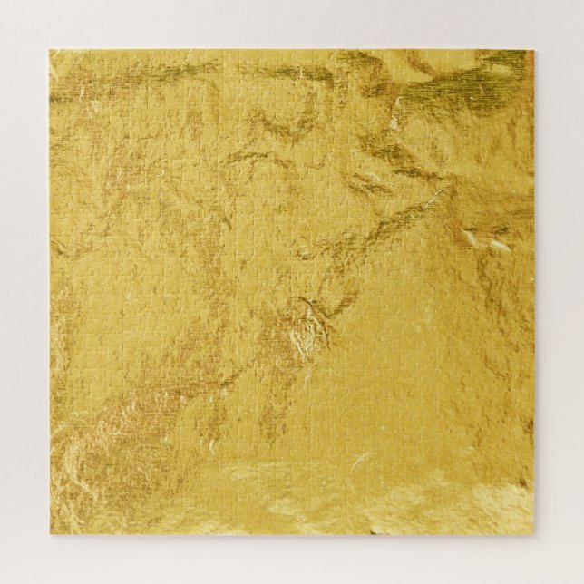 Gold Foil: Shiny Abstract Texture Jigsaw Puzzle (Vertical)