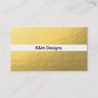 Gold Foil Simple Business Cards