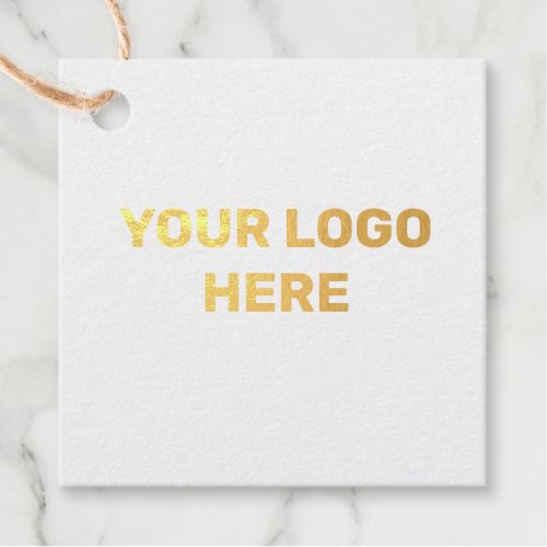 GOLD FOIL SIMPLE MINIMAL TEXT STYLE FOIL FAVOR TAGS