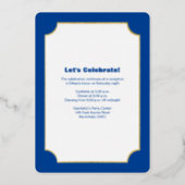 Gold Foil Striped Bar Mitzvah Invite with Star 2 (Back)