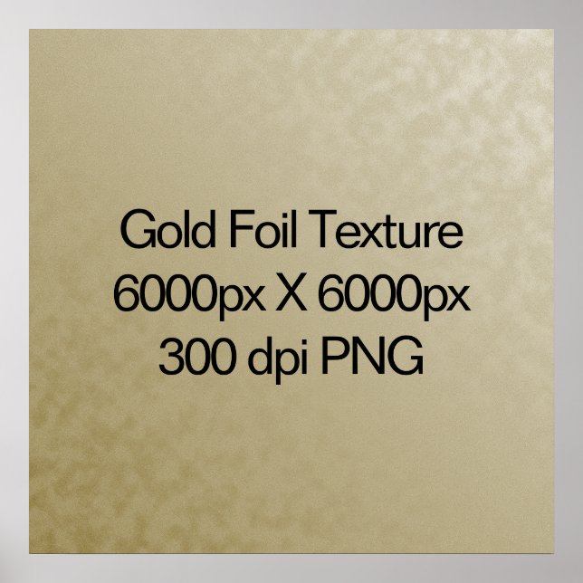 Gold Foil Texture, 6000px X 6000px PNG Poster (Front)