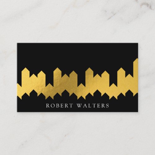 Gold Foil Texture  Lux Shapes Business Card