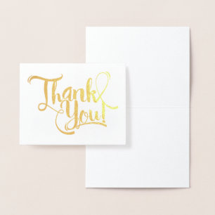 Gold Foil Thank You Card