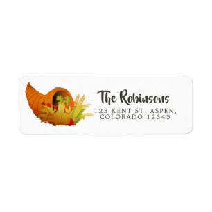 Gold Foil Thanksgiving Label