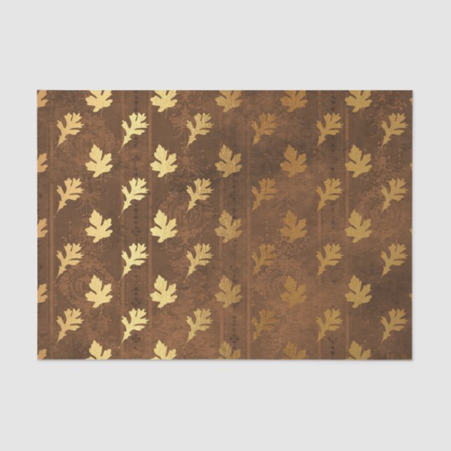Gold Foil Thanksgiving Tissue Paper (Front)