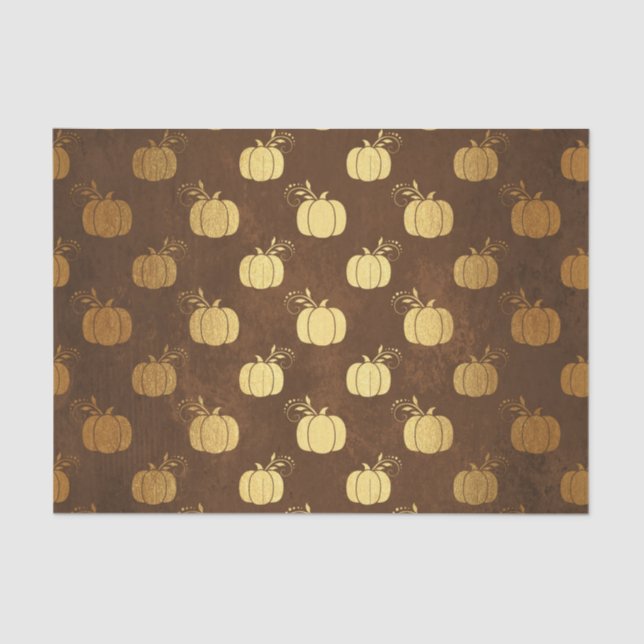 Gold Foil Thanksgiving Tissue Paper (Front)