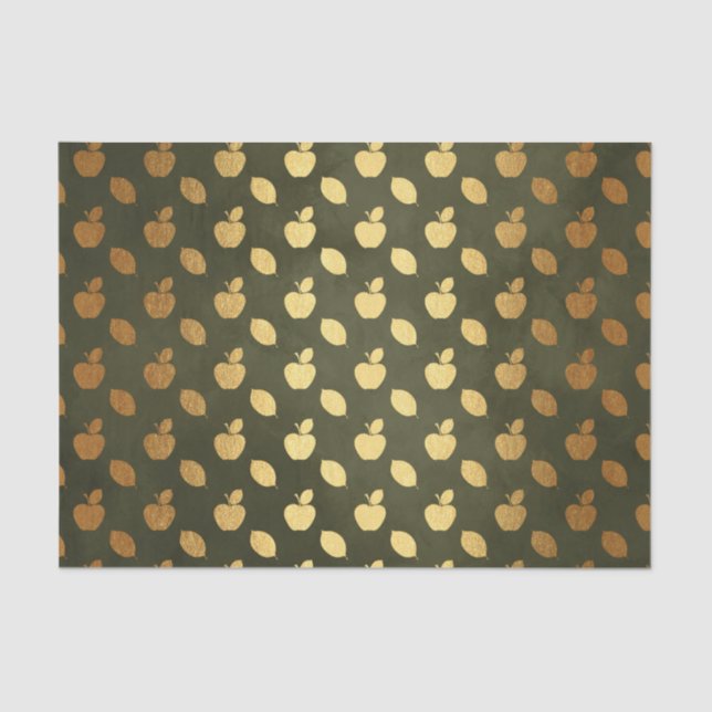 Gold Foil Thanksgiving Tissue Paper (Front)