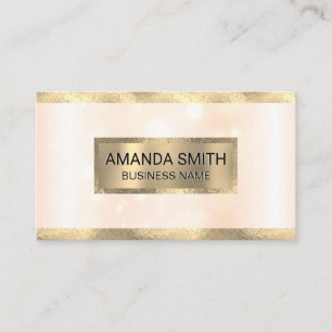 Gold Foil Trim Sparkle Business Card